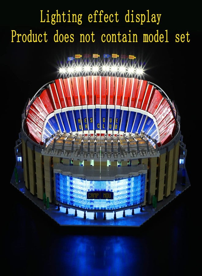 GEAMENT LED Light Kit Compatible with Lego Camp NOU - FC Barcelona - Lighting Set for Creator 10284 Building Model (Model Set Not Included) - Image 4